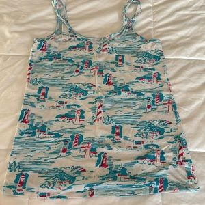 Lilly Pulitzer Watch Hill RI print tank top